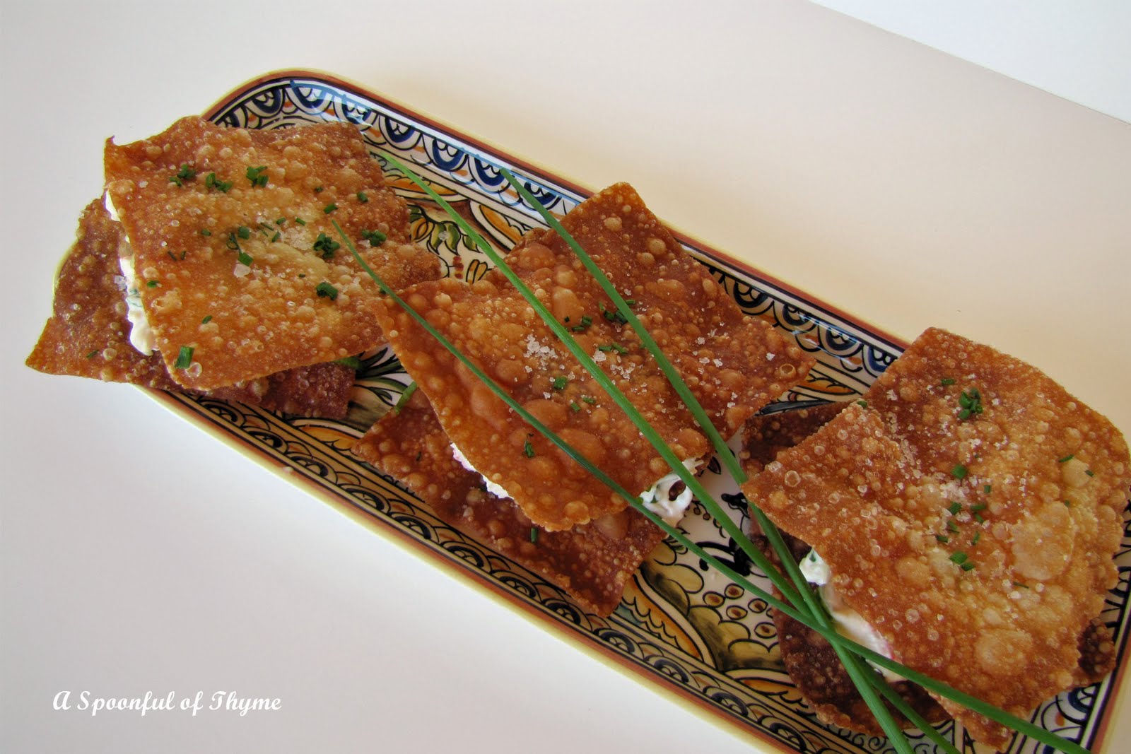 A Spoonful of Thyme OpenFace King Crab Rangoon