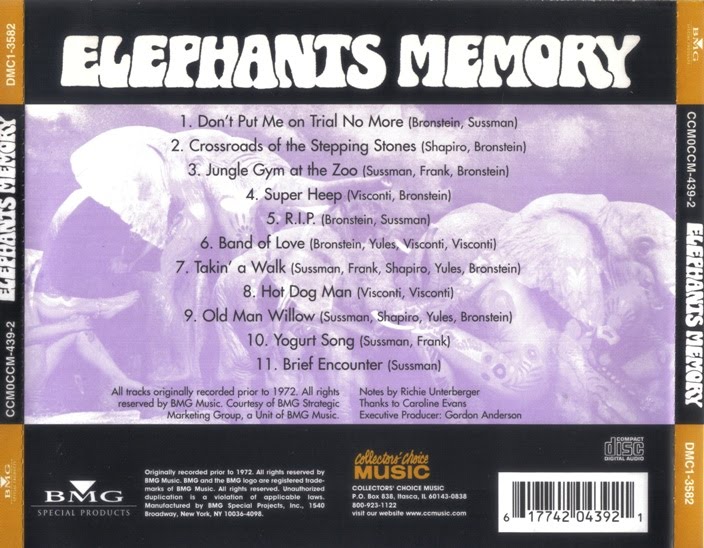 Las Galletas de Maria Elephant's Memory Elephants Memory (1969 US)
