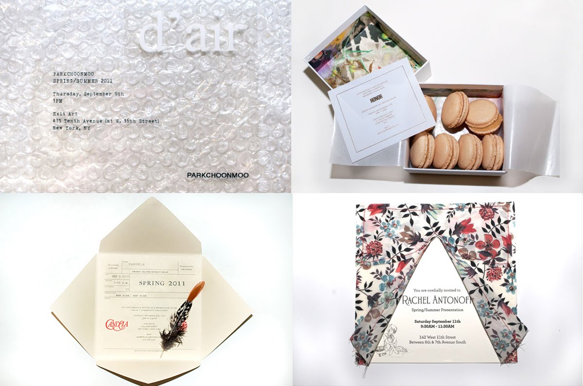 Lavender Honey Fashion Week Invites