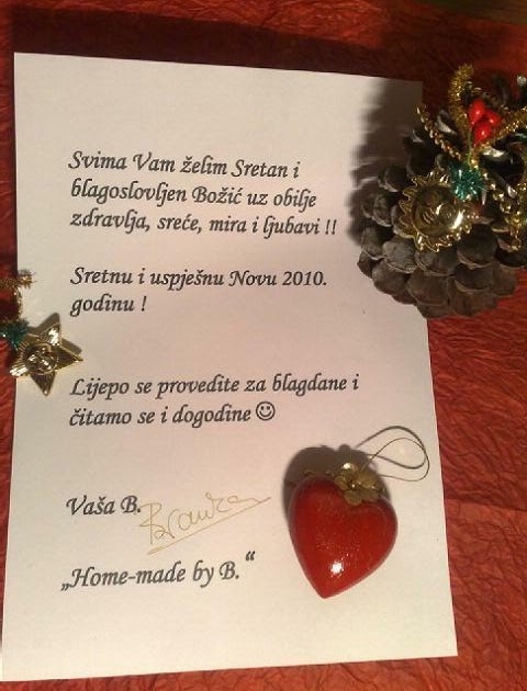 Home-made by B: SRETAN BOŽIĆ I NOVA GODINA