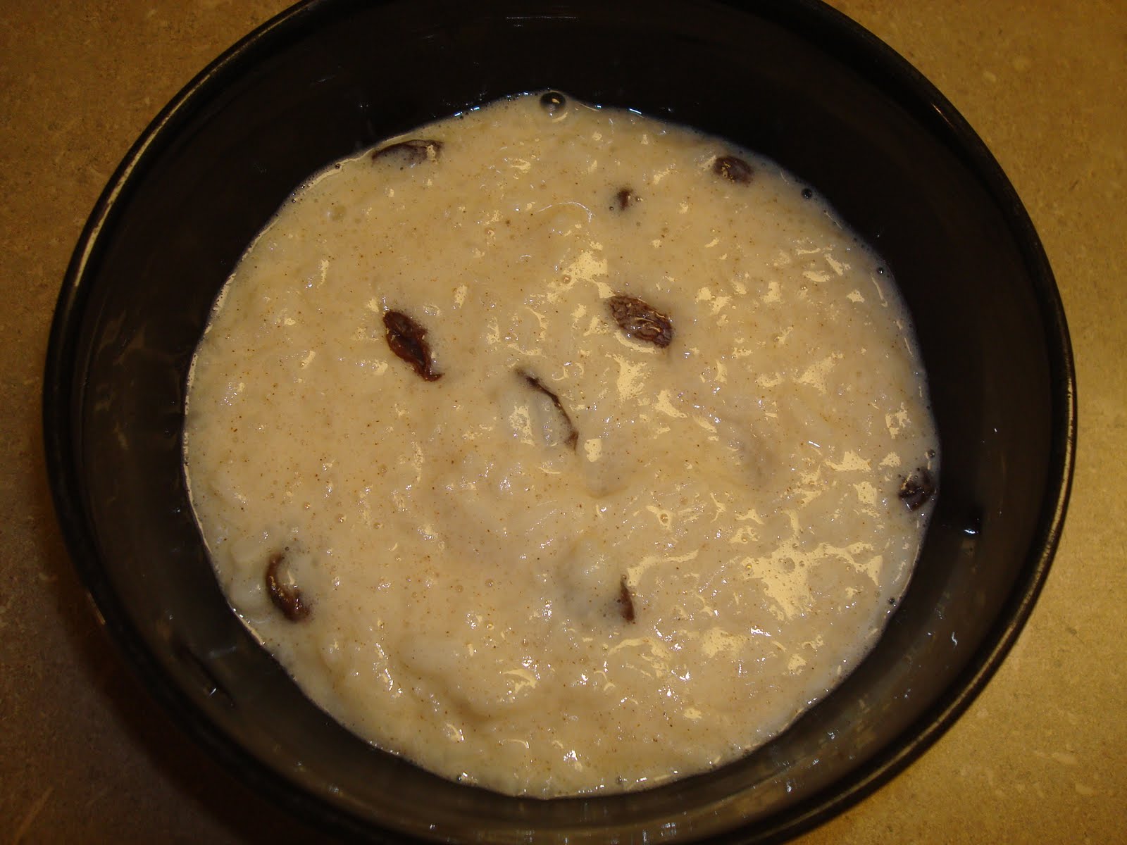 menu managed Cinnamon Raisin Rice Pudding