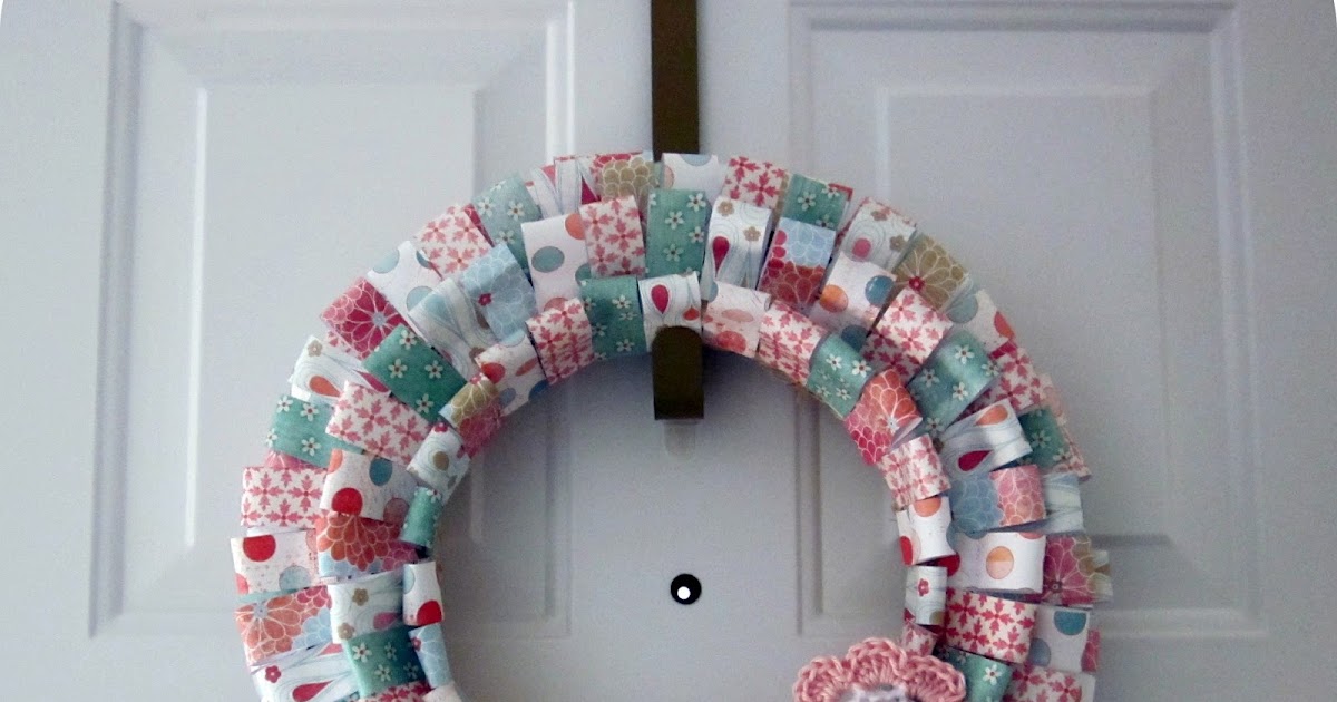 Patterned Paper Wreath