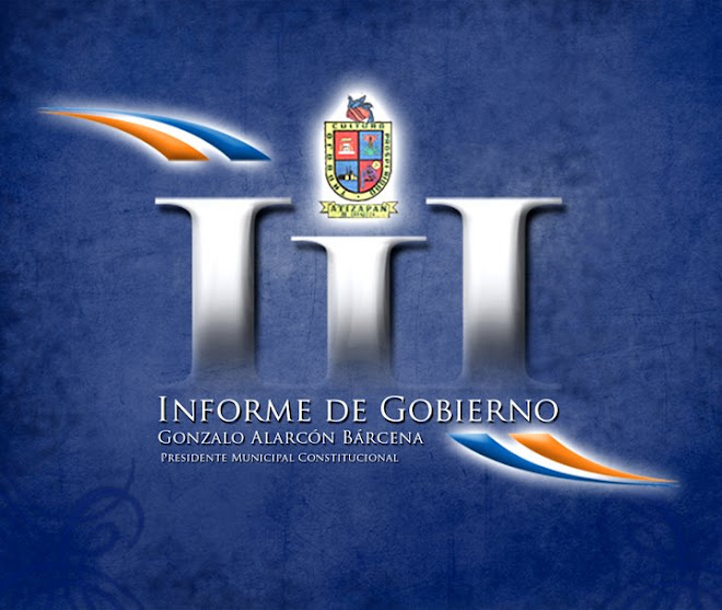 LOGOTIPO PARA TERCER INFORME DE GOBIERNO PARA EL H. AYUNTAMOENTO DE ATIZAPAN DE ZARAGOZA