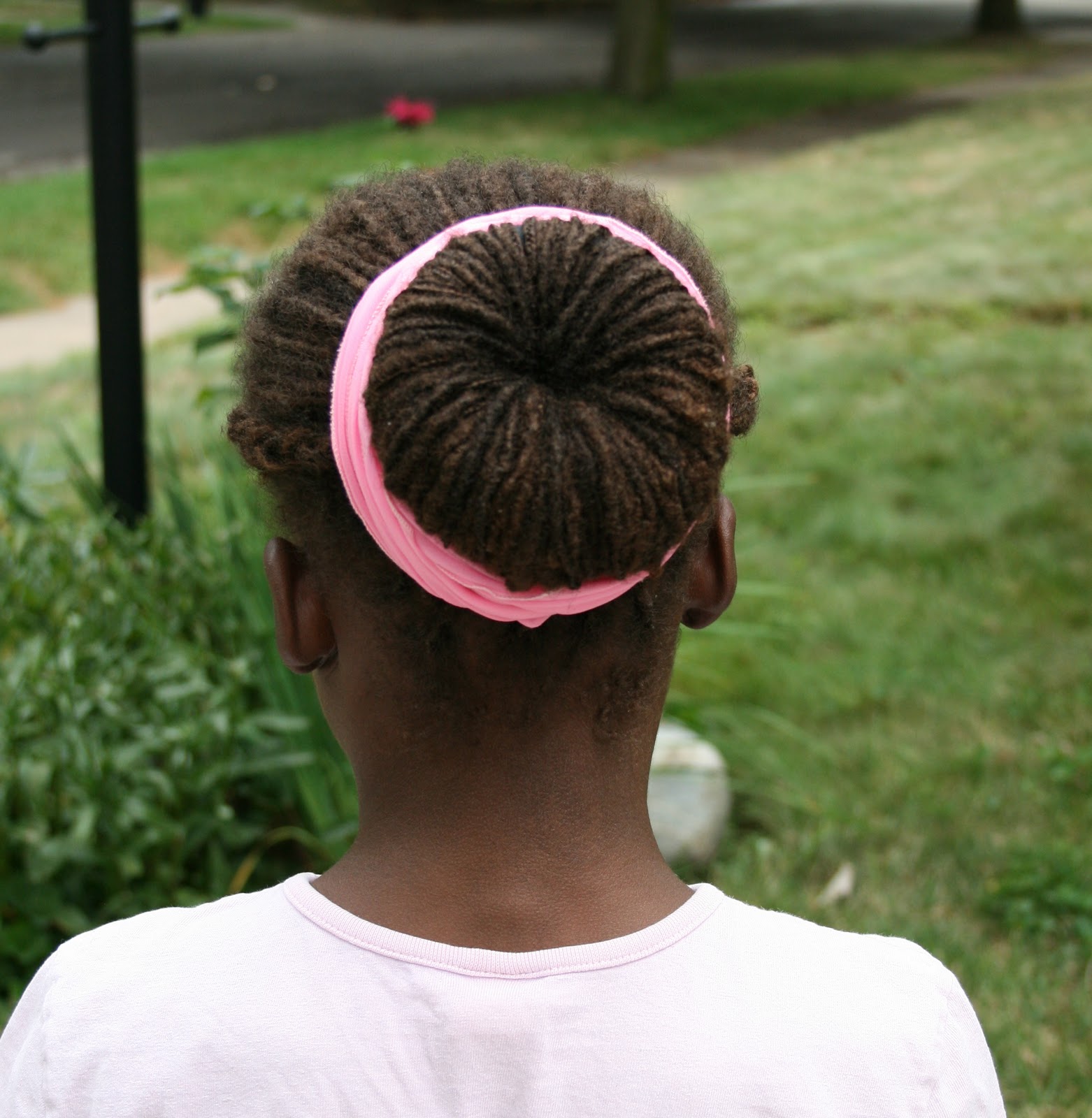 Keep Me Curly! Sock Bun Tutorial on Locs