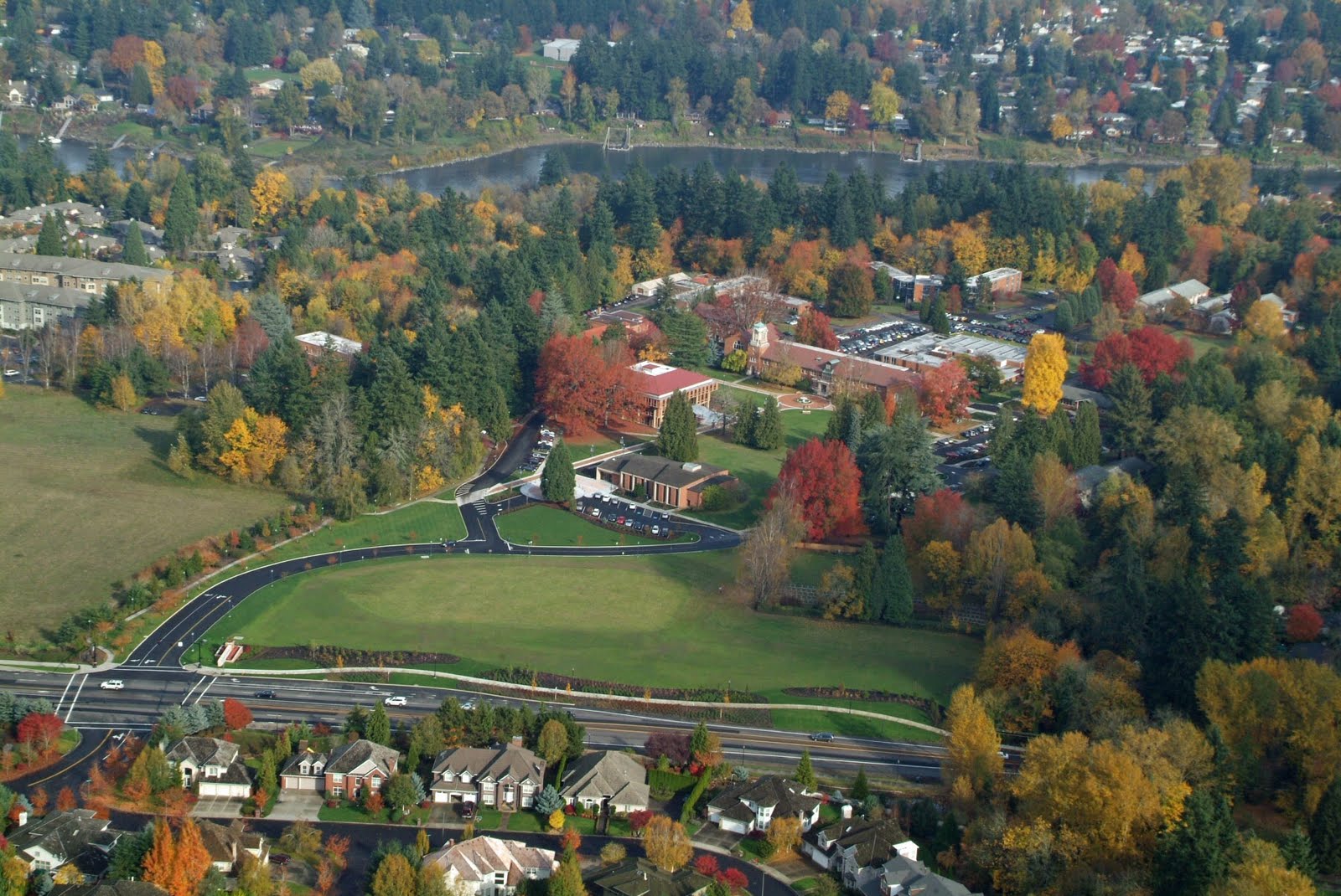 MCM DESIGN Marylhurst University from the Air