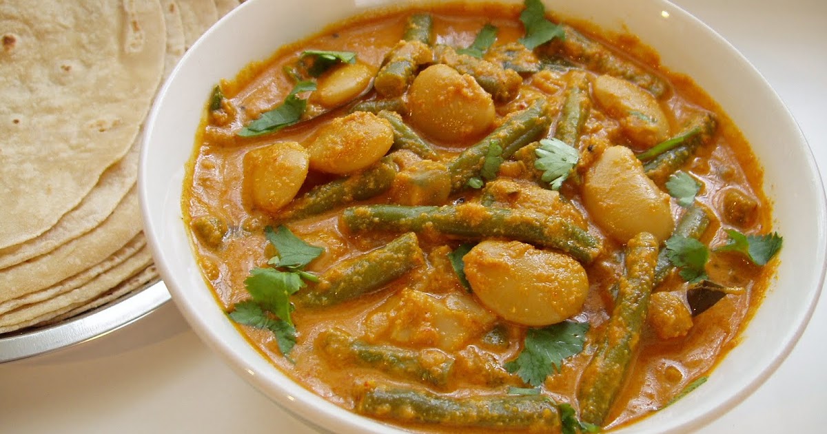 Sizzling Indian Recipes..... Green beans & Butter beans Kerala style