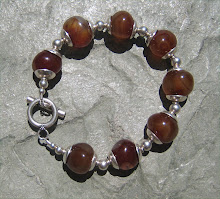 Carnelian with Silver Caps