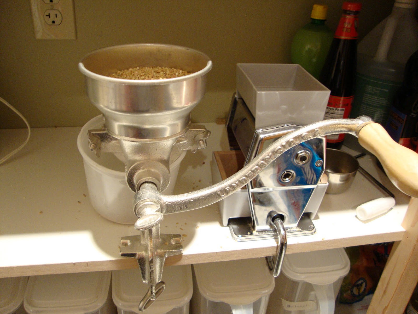 RHome410 My Other ByHand Milling...Cracking grains