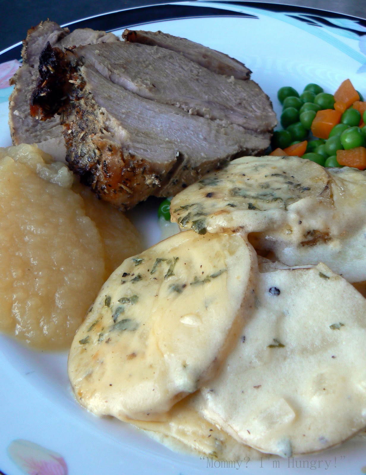MIH Recipe Blog Pork Roast and Cheesy Scalloped Potatoes