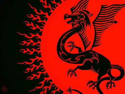 dragon wallpaper. Red Dragon vs Gren Dragon HQ