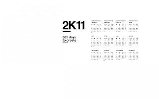 2K11 White Calendar 365 Days White 2011 2012 HD Wallpaper