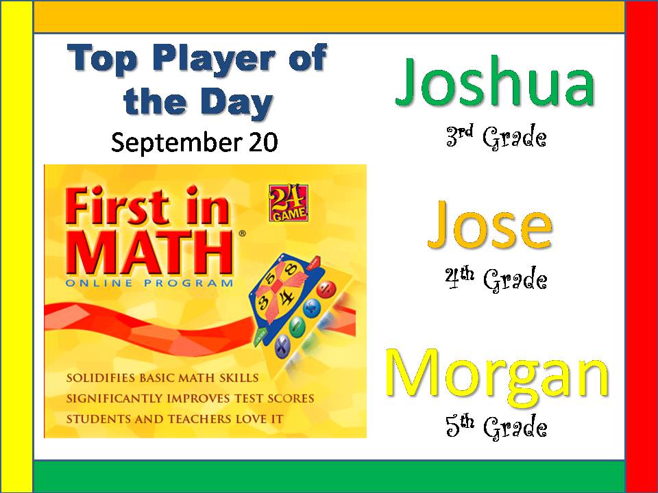 Edisto Elementary School First In Math