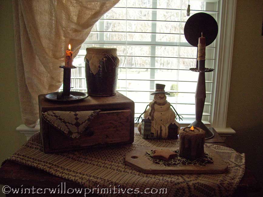 Winter Willow Primitives Under The Willow A Bit of Winter