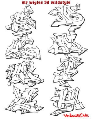 graffiti alphabet, alphabet graffiti, graffiti letters