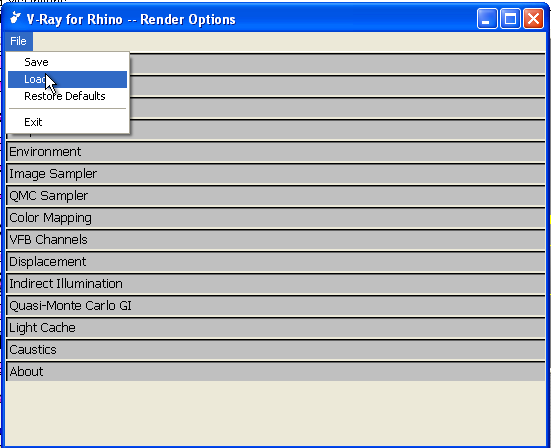 rhino vray render settings download