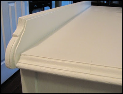 Antes y después de una mesa de despacho, restauración, decapé
