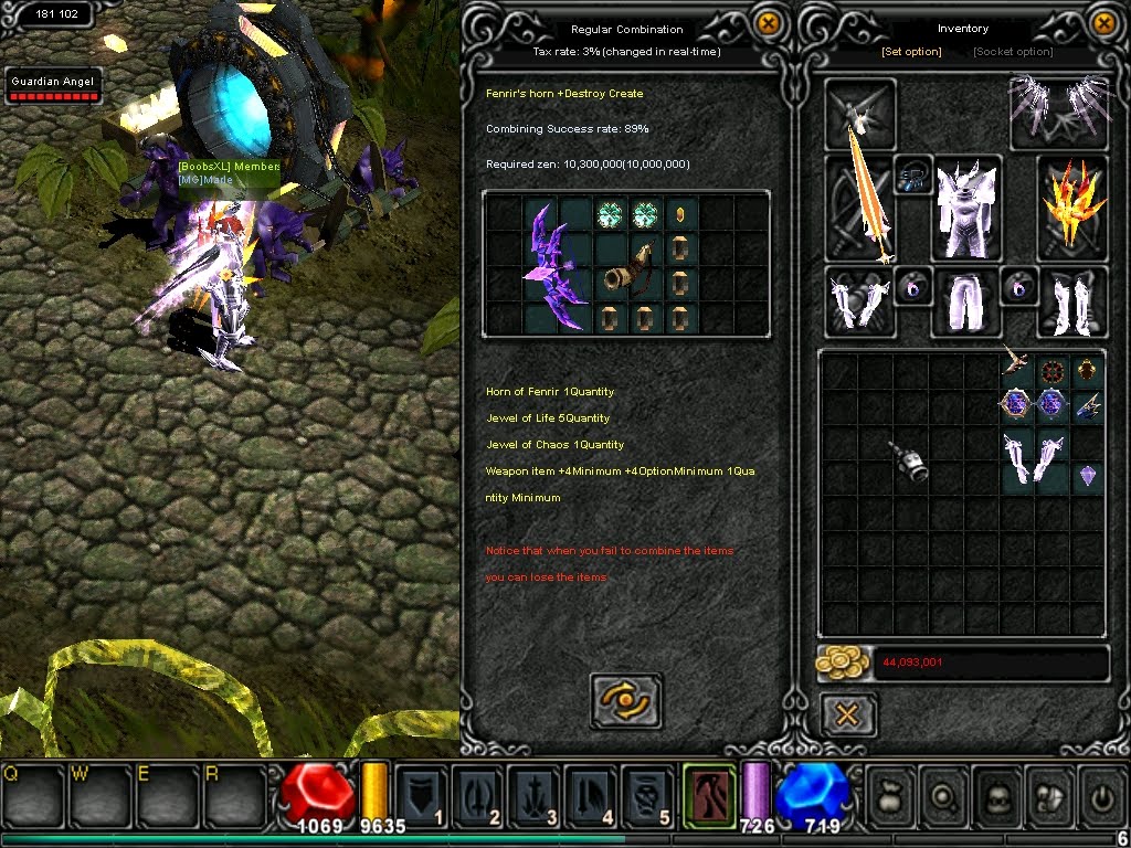 Mu Online Guide My First Fenrir