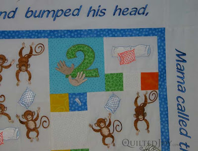 5 little monkeys quilt waiting in the wings