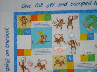 5 little monkeys quilt waiting in the wings