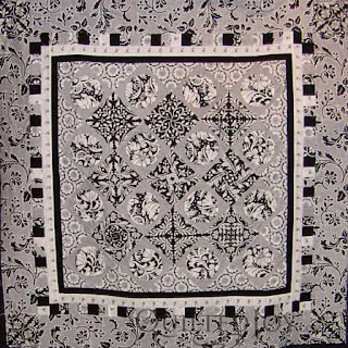 Funky Four Patch Posie quilt, quilted by Angela Huffman