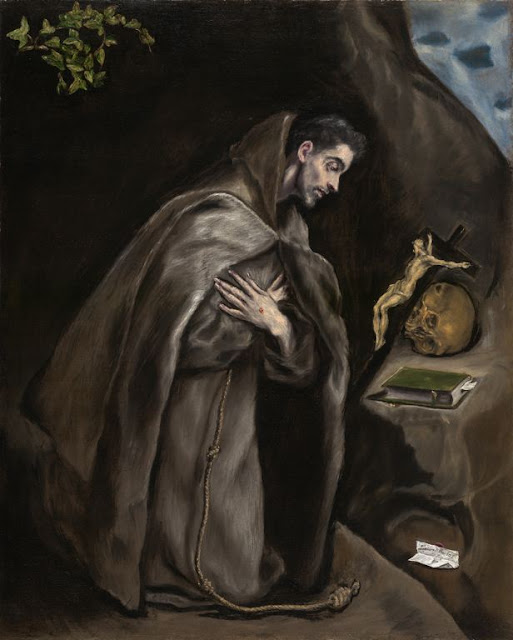 Idle Speculations Saint Francis Kneeling In Meditation