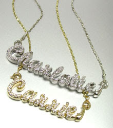 Personalized Crystal Name Necklace #050509