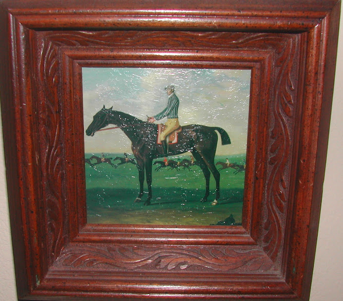 This horse print hangs in my entry after getting the oil painting treatment
