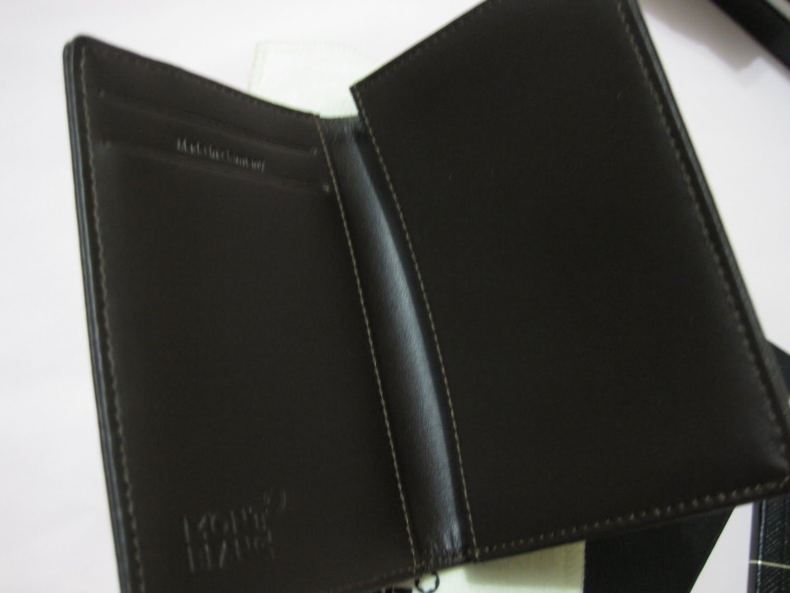 montblanc mont blanc nightflight business card holder ident no 08778 leather silk cotton fabric with fine rib structure resistant to stains - Mont Blanc Business Card Holder montblanc mont blanc nightflight business card holder ident no 08778 leather silk cotton fabric with fine rib structure resistant to stains - Mont Blanc Business Card Holder