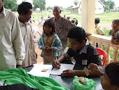 Students Sign Bicycle Forms