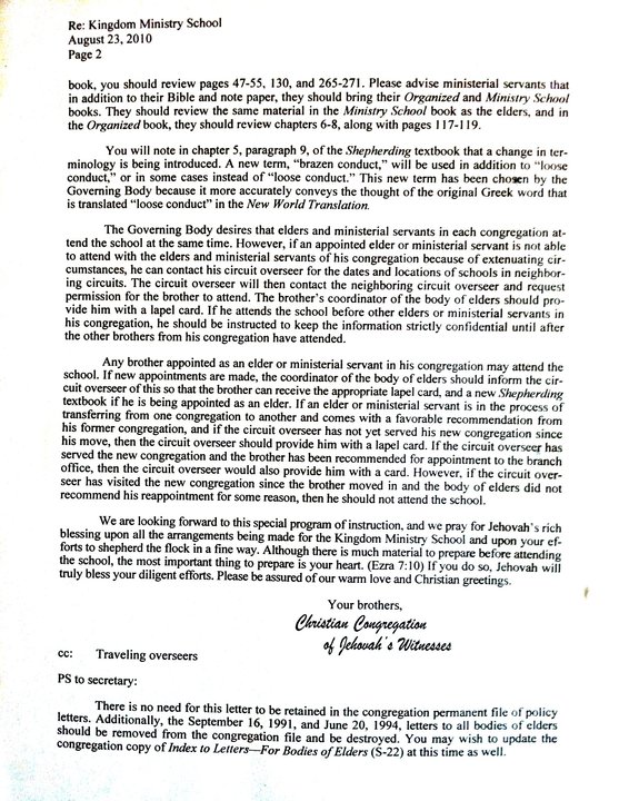Carta secreta sobre o novo manual de anciãos Carta+a+los+ancianos+de+los+EE.UU.+23-8-2010+Kingdom+Ministry+School+2