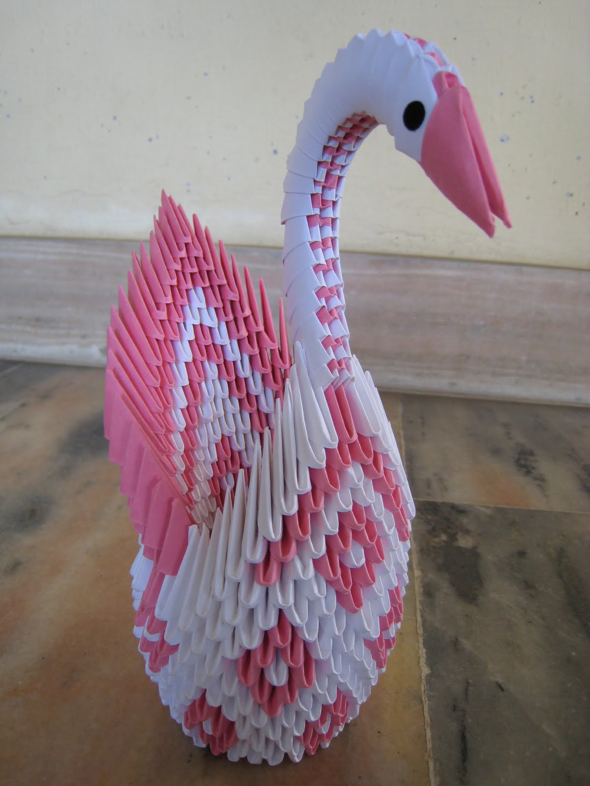 Art 3D origami swan