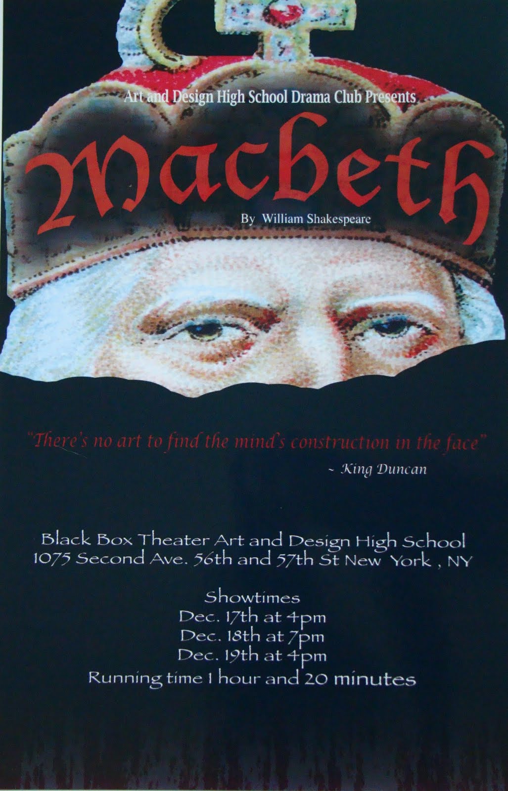 idealist: Macbeth play poster