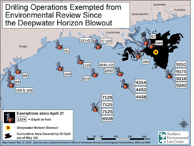 Exemptions form oil moratorium since BP Deepwater Horizon spill