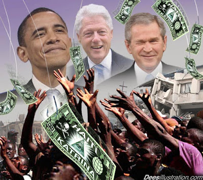 disgusting war criminals peddle 'humanitarian' aid for haiti disgusting war criminals peddle 'humanitarian' aid for haiti