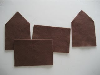 Felt Gingerbread House Felt Gingerbread House