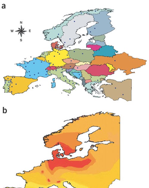 The Map Scroll The Lactose Tolerance Map of Europe
