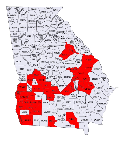 Peanut Politics has one of the largest areas of severe poverty