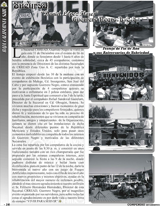 Sucursal Guerrero Negro, B. C. S., Director: Filiberto Hernández Hernández