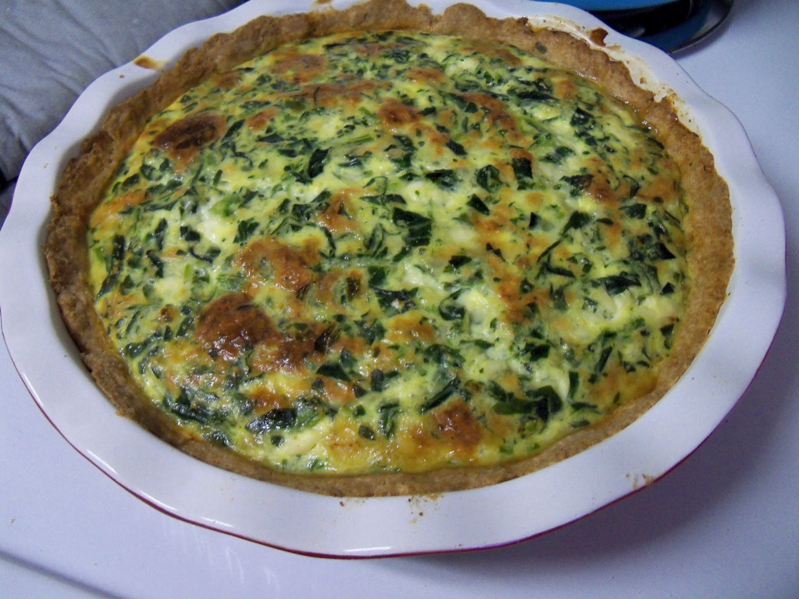A Delicious Melody Spinach and Cheese Quiche