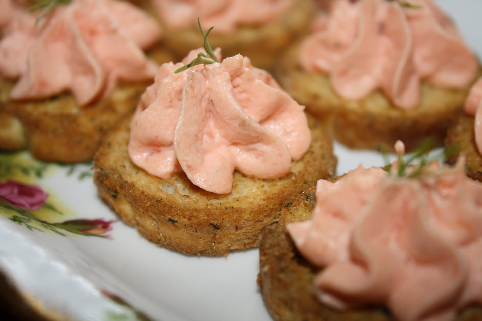 Cookie Crumbs Salmon Mousse Appetizers