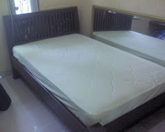 Ranjang (dari kayu mahoni), design minimalist, finishing halus, lux