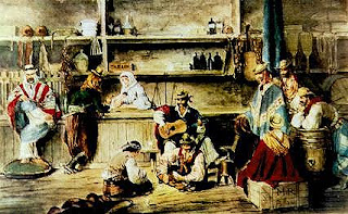 paisanos en la pulpería