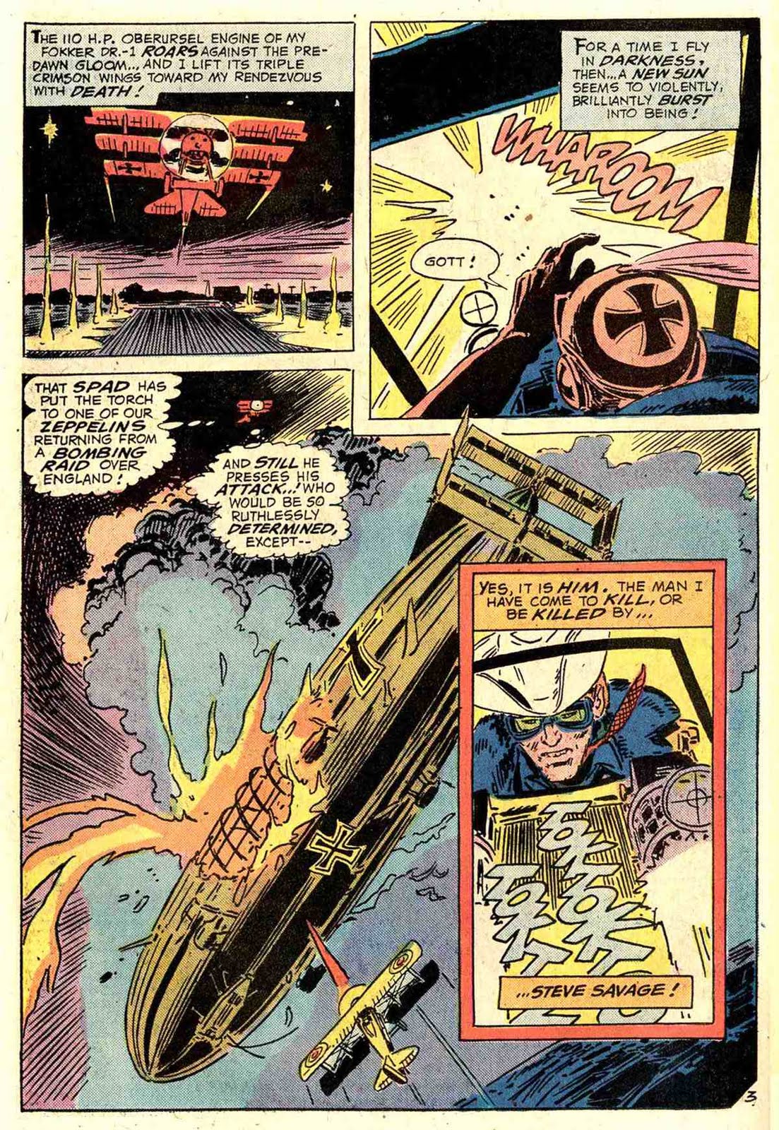 Hells Angel Featuring Enemy Ace And The Balloon Buster Part III To End In Flames Is An Back Up Story Which Was Written By Robert Kanigher Hells Angel Featuring Enemy Ace And The Balloon Buster Part III To End In Flames Is An Back Up Story Which Was Written By Robert Kanigher