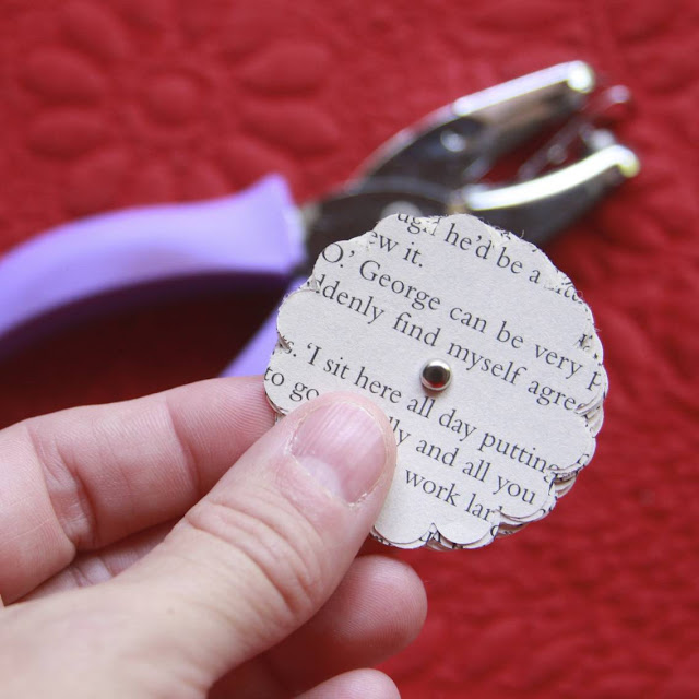 book page paper flower tutorial | Monika Wright book page paper flower tutorial | Monika Wright