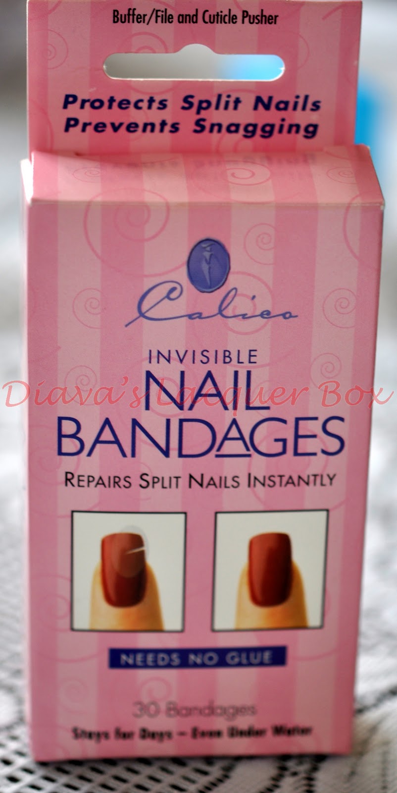 Diava's Lacquer Box Product Review Calieo Invisible Nail Bandages for