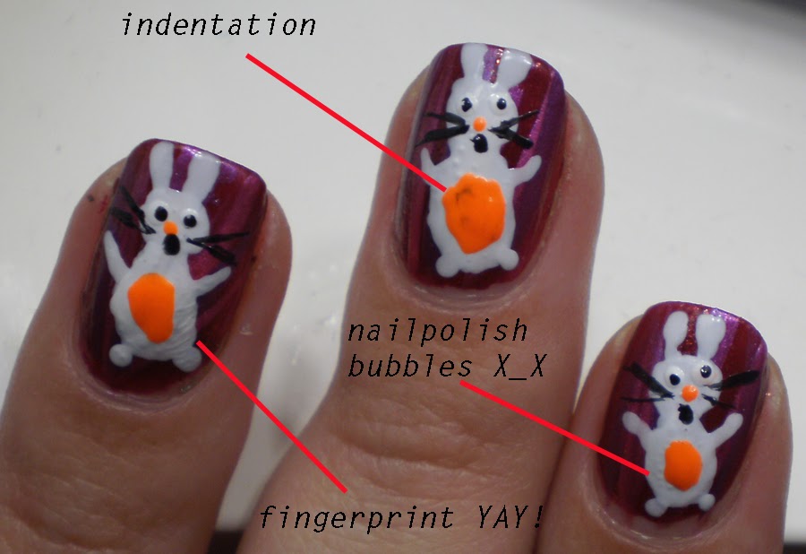 Quick and Easy Bunny Nail Art - wide 7