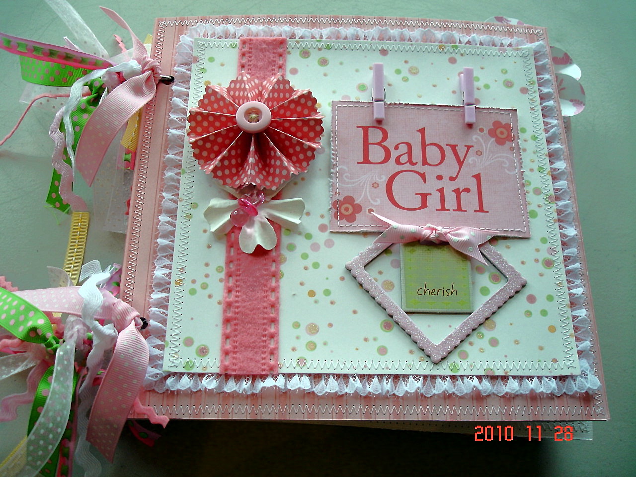 Scrapbooking by Phyllis 9x9 Baby Girl Album