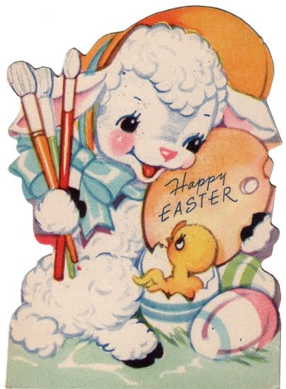 easter cards for kids. small Easter cards depicts