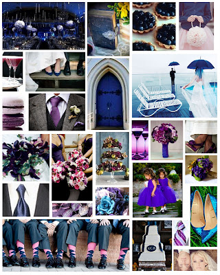 weddings but decided a royal blue royal purple theme would be fun