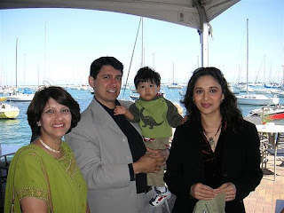 madhuri dixit family photo with husband